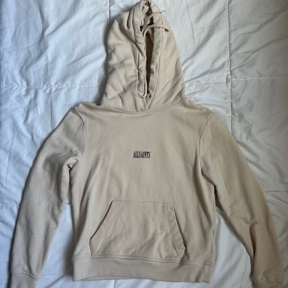 All Saints Cream Hoodie